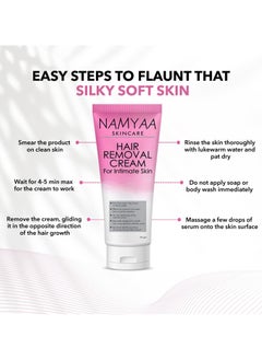 NAMYAA Namyaa Hair Removal Cream for Intimate Skin women 60gm  - Image 5