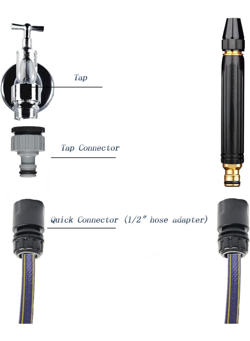 High-Pressure Water Hose Nozzle Gun – Metal Alloy Sprayer with Quick Connector – Ideal for Car Wash, Garden Watering, and Outdoor Cleaning in Egypt - Image 3