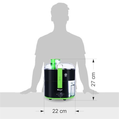 Rico 350W Electric Juicer made with Japanese Technology | ISI Marked & Fully Automatic | Portable, Compact Design, Slow Juicing Process to Extract Maximum pulpy Juice from Fruits & Vegetables - Image 4