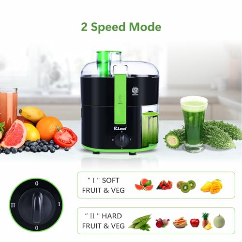 Rico 350W Electric Juicer made with Japanese Technology | ISI Marked & Fully Automatic | Portable, Compact Design, Slow Juicing Process to Extract Maximum pulpy Juice from Fruits & Vegetables - Image 3