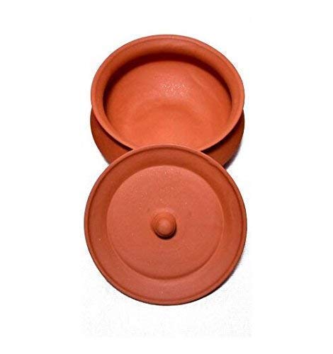 SHRIYAM Shriyam Handcrafted Curd Pot Dahi Handi Terracotta Brown 450 Ml  - Image 3
