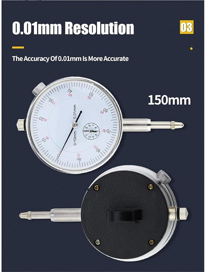 Dial Indicator Magnetic Base Stand 0.01mm Resolution Universal Gauge Holder Tool - Image 1