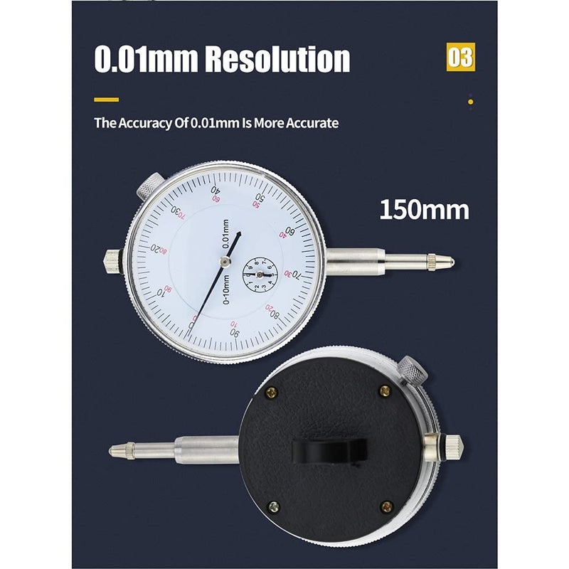 Dial Indicator Magnetic Base Stand 0.01mm Resolution Universal Gauge Holder Tool - Image 2