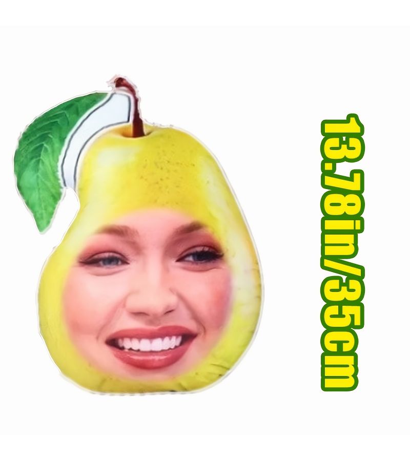 Customizable Avocado Fruit Avatar Pillow 3.94in Decorative Photo Cushion Personalized Design For Living Room Sofa Bed Father Mother Day Halloween Christmas Gift - Image 5