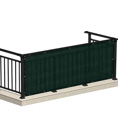 HIPPO Baby Safety Net for Balcony Child Protection Stairway Safety Net Railing Guard for Kids Staircase Protector with Tie-Cords Breathable Fabric Indoor Outdoor Use (1.5MTX3MT, Dark-Green) - Image 1