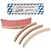 Offelec Set of 4 Playing Card Holders Holds Standard Size Cards Wooden Curved Playing Card Holder Racks Tray Set for Kids Adults Seniors Non Slip Wood Card Deck Holders for Strategy Card Games - Image 2