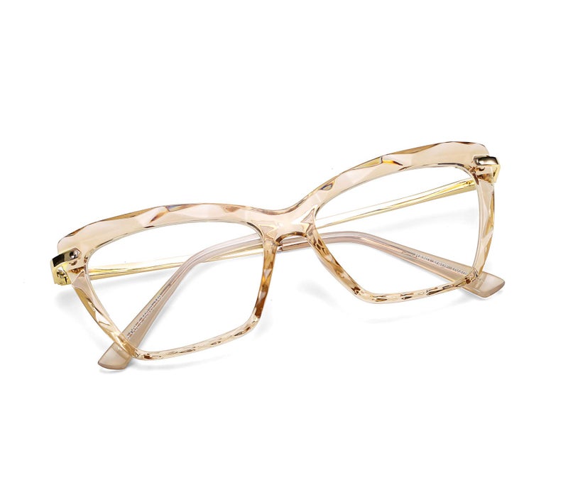 FEISEDY Cat Eye Glasses Frame Clear Lenses Lightweight Eyewear for Women B2440 - Image 1