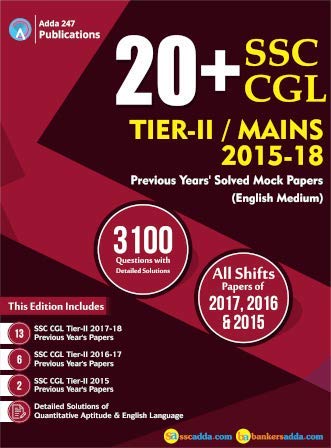 Adda247 20+ SSC CGL Tier II 2015-18 Previous Year's (English Printed Medium) [Paperback Bunko] Add247 Publications [Paperback Bunko] Add247 Publications  - Image 3