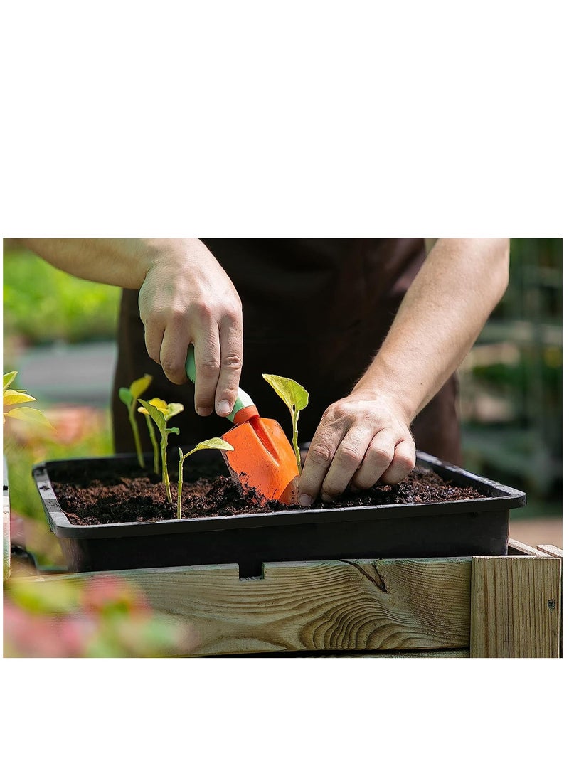 Excefore 10 Pcs 20×10 Inch Plants Growing Trays - Black Seedlings Plugs Tray No Drain Holes Hydroponic Plastic Container Seed Starter without holes for Microgreens Flowers Sprouts Wheatgrass - Image 4