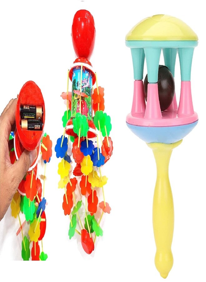 SHANVI Toys Jhoomer Musical Merry Go Round Automatic Toy Jhoomer with Soothing Sound for Toys (Multicolor) ((Electric_JHO_Rattle Toy-02)) - Image 5