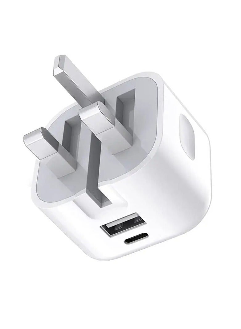 Dual Ports USB Type C Fast PD Power Charger Adapter 20W - Image 2