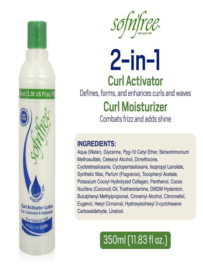 SOFNFREE Sofn’Free Moisturizer & Curl Activator for Natural Hair, Soft Curls, and Waves 11.83 fl oz / 350ml - Image 2