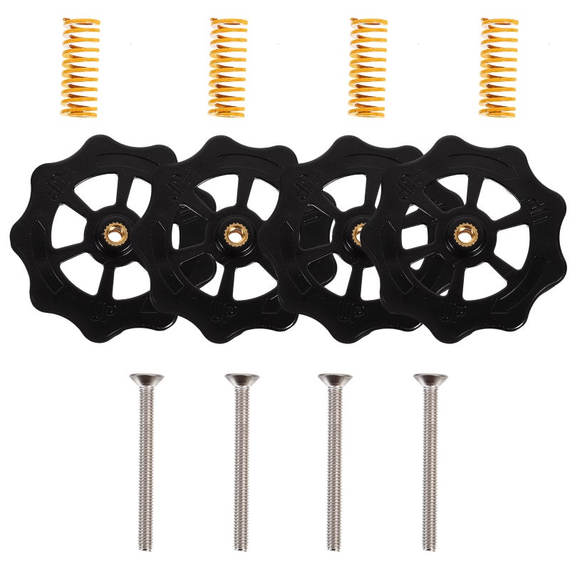 Leveling Spring Screw Nut Set 3D Printer Accessory Parts for Heated Bed (4Pcs Screw Nut + 4Pcs Screw + 4Pcs Spring) - Image 5