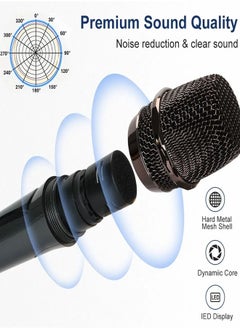 Generic Wireless Microphone Set Black  - Image 4