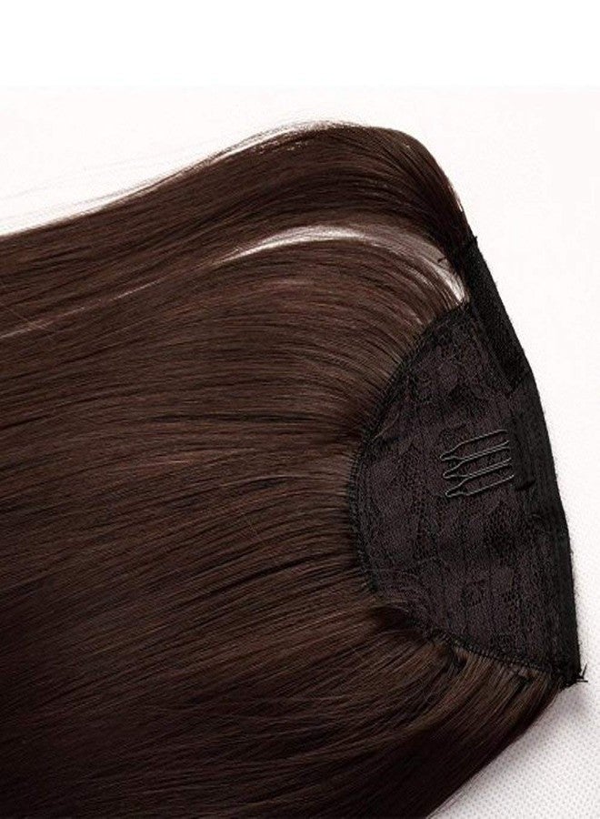Confidence Pony Tail Extension Real Hair For Women And Girls 22 Inch 50 Gram Pack Of 1 (Medium Brown) - Image 5
