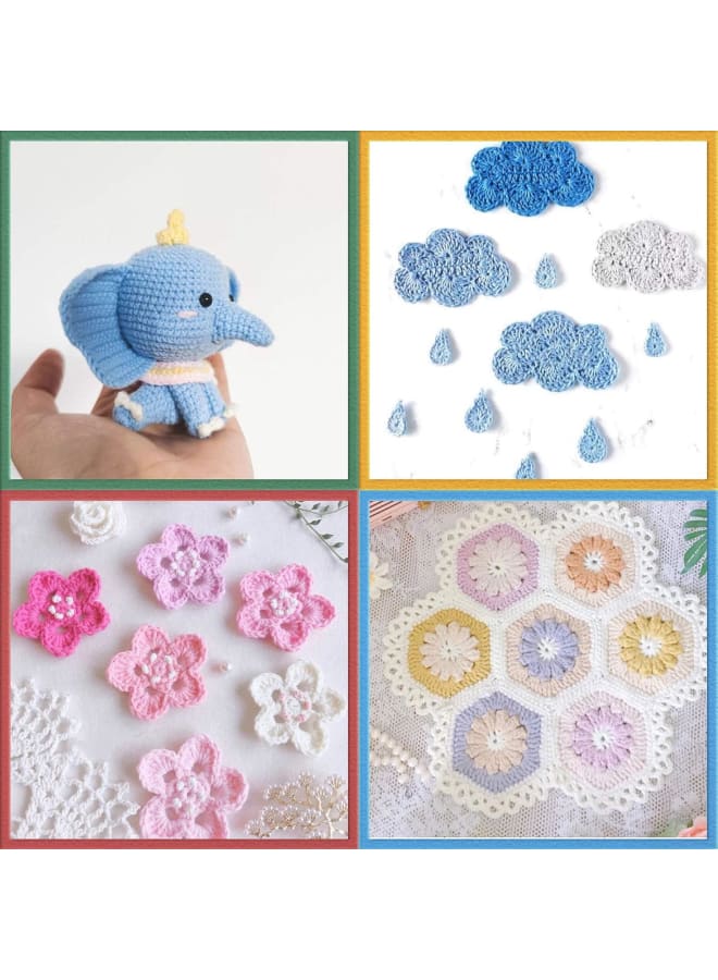 Crochet Kits for Beginners Adults, Knitting Wool Crochet Yarn Double Knitting Wool, Yarn for Crochet Acrylic Wool for Knitting 6 x 25g - Image 5