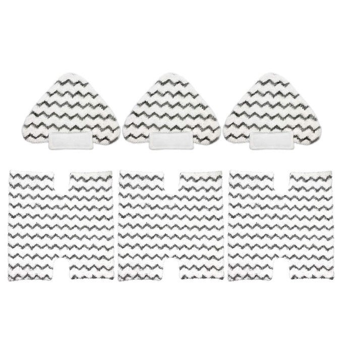 3 PACK TOUCHFREE STEAM MOP PADS 3 PACK TRIANGLE DIRT GRIP WASHABLE PADS KIT FOR SHARK LIFTAWAY PRO GENIUS STEAM POCKET MOP SYSTEM S3973 S3973D S5002 S5003 S6001 S6002 S6003 PART P184WQ P182W