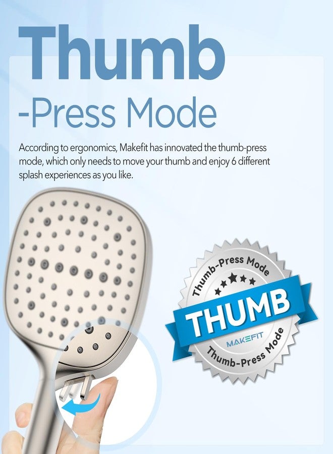 MakeFit Filtered Shower Head with Handheld, 7 Modes High Pressure Handheld Showerhead with Filters, Detachable Shower Heads Water Softener Filters Beads for Hard Water - Remove Chlorine & Heavy Metals - Image 2