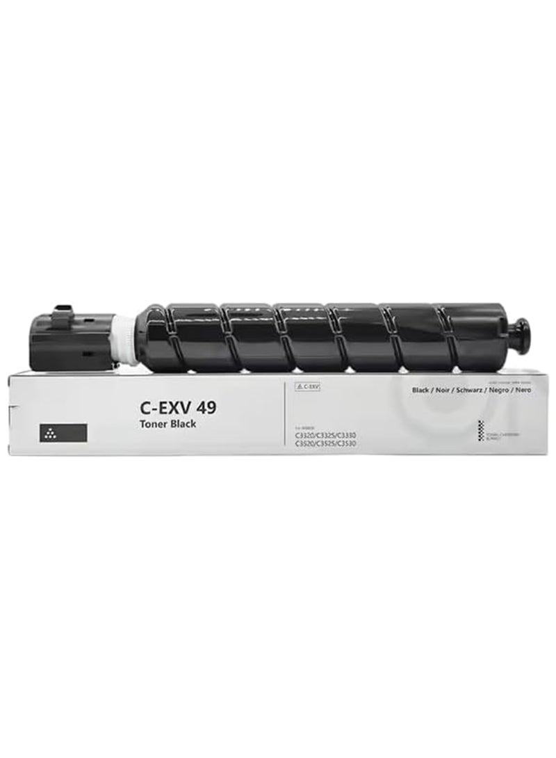 C-EXV 49 Black This Compatible toner cartridge is suitable for Printer Canon IR ADV C3320i Canon IR ADV C3325i  IR ADV C3330i CEXV 49 Black - Image 1