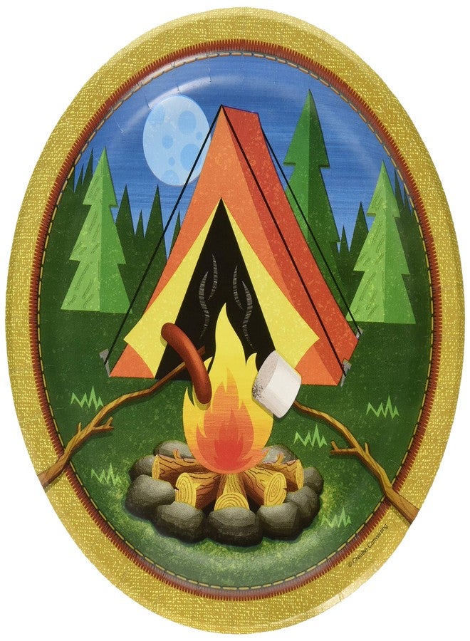 Creative Converting Camp Out Paper Dinner Plates (8 Ct) - Image 1