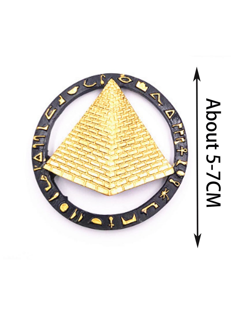 Egyptian Pyramid Refrigerator Magnets, 3d Architectural Travel Souvenir Refrigerator Magnets Household Refrigerator Magnets Home Decoration Accessories - Image 2