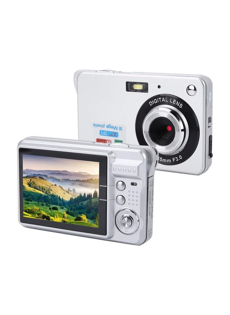 AROAQ - Portable 720P Digital Camera Video Camcorder 18MP Photo 8X Zoom Anti-shake 2.7 Inch Large TFT Screen Lithium Battery - Image 1