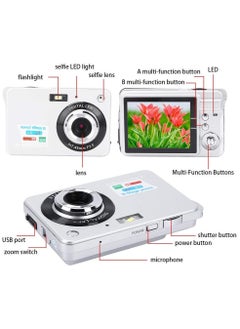 AROAQ Portable 720P Digital Camera Video Camcorder 18MP Photo 8X Zoom Anti-shake 2.7 Inch Large TFT Screen Lithium Battery  - Image 3