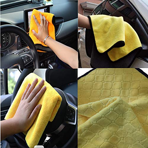 Winberg ® Car Cleaning Combo Pack Microfiber Towel 2 pcs 1 Carpet Brush 1 Washing Microfibre Gloves Full Interior and Exterior Cleaning Kit - CarCLNG011 - Image 5