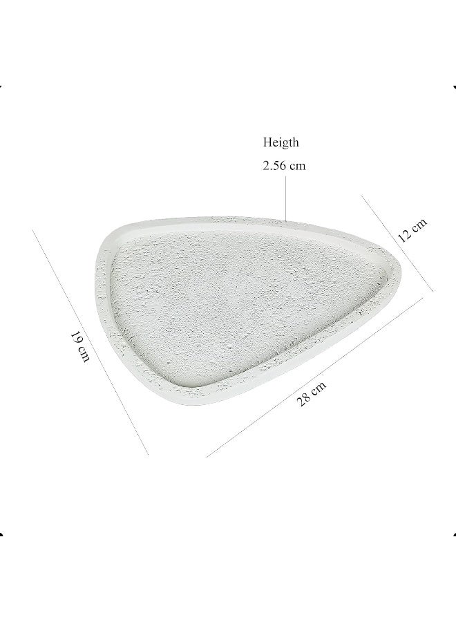 YINZUO YINZUO Minimalist Ceramic Trays Decorative Jewelry, Vanity, and Bathroom Organizer Handmade Aesthetic Trinket Dish for Candles, Soap, Keys, and Accessories  - Image 2