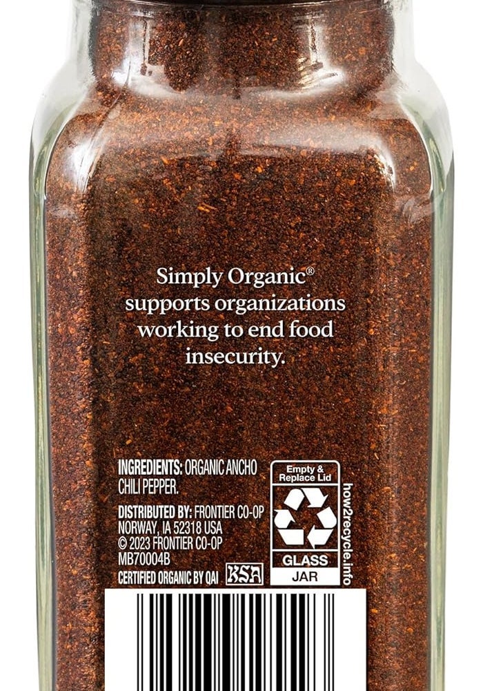 Simply Organic Ancho Chili Powder - 2.85 Ounce - Image 2