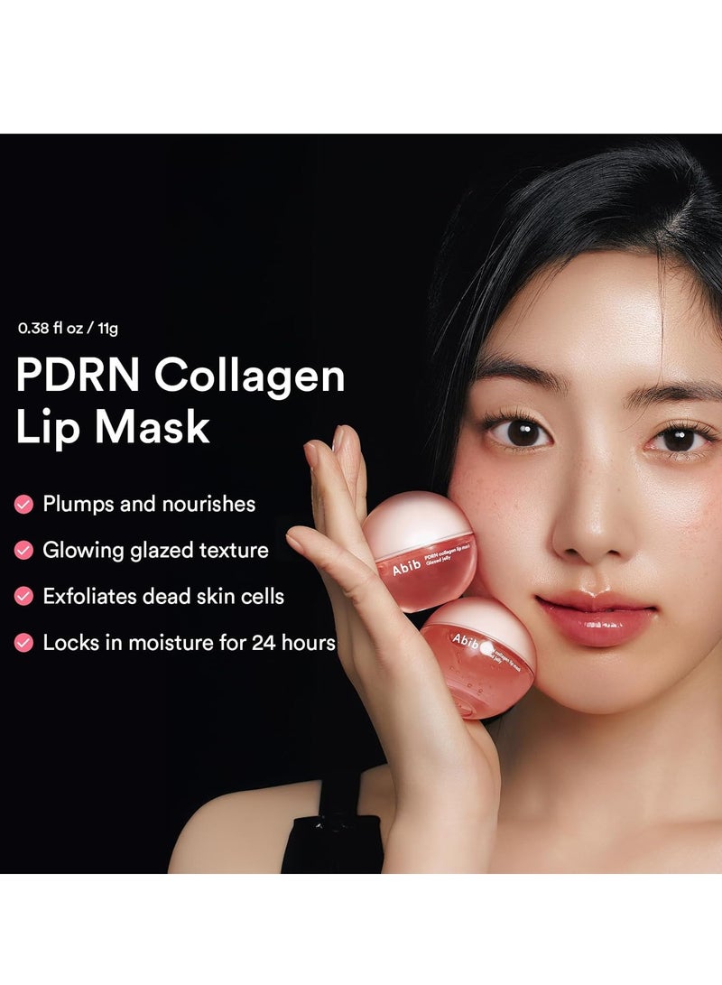 Abib PDRN Collagen Lip Mask Glazed Jelly 0.38 fl oz | Korean Lip Butter Balm Overnight Sleeping Mask Hydrating Care Moisturizer Treatment for Flakey, Dry Lips - Image 3