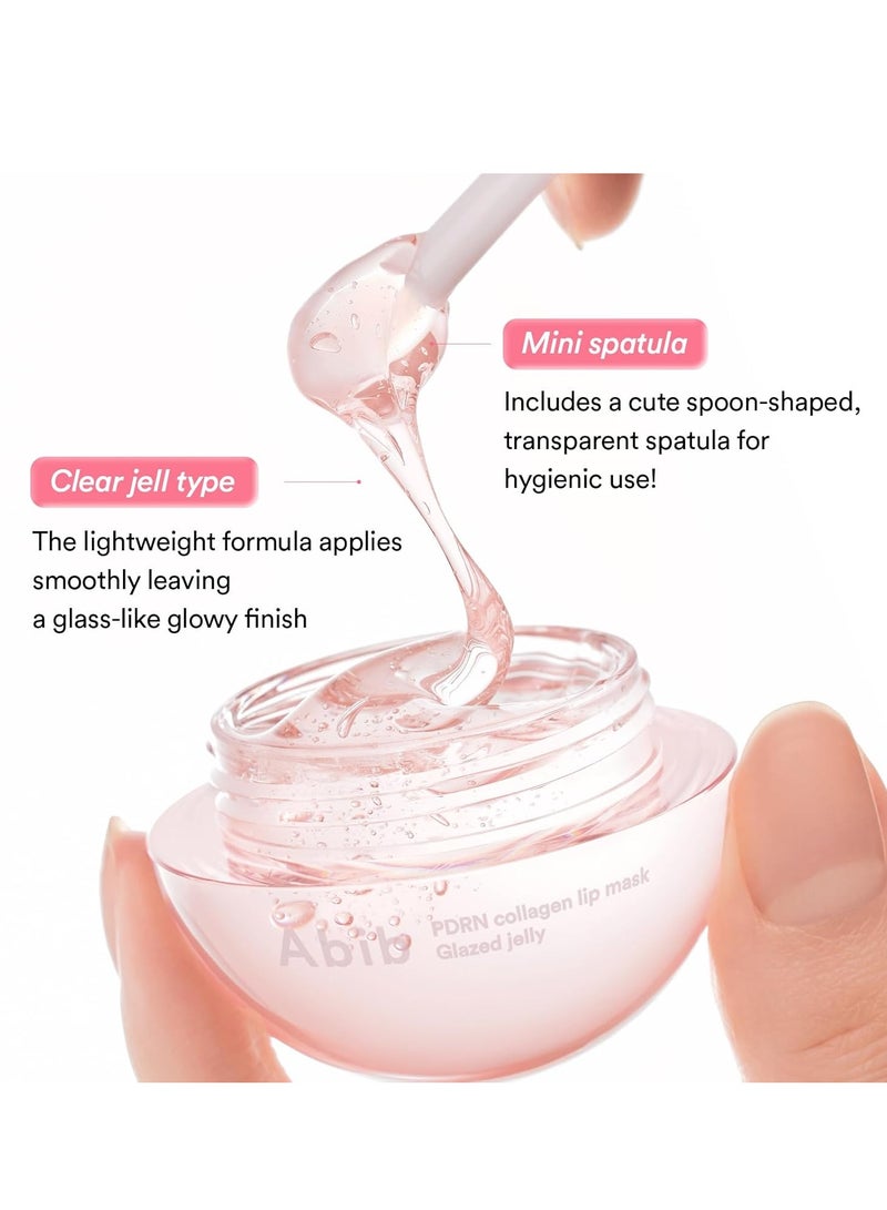 Abib PDRN Collagen Lip Mask Glazed Jelly 0.38 fl oz | Korean Lip Butter Balm Overnight Sleeping Mask Hydrating Care Moisturizer Treatment for Flakey, Dry Lips - Image 4