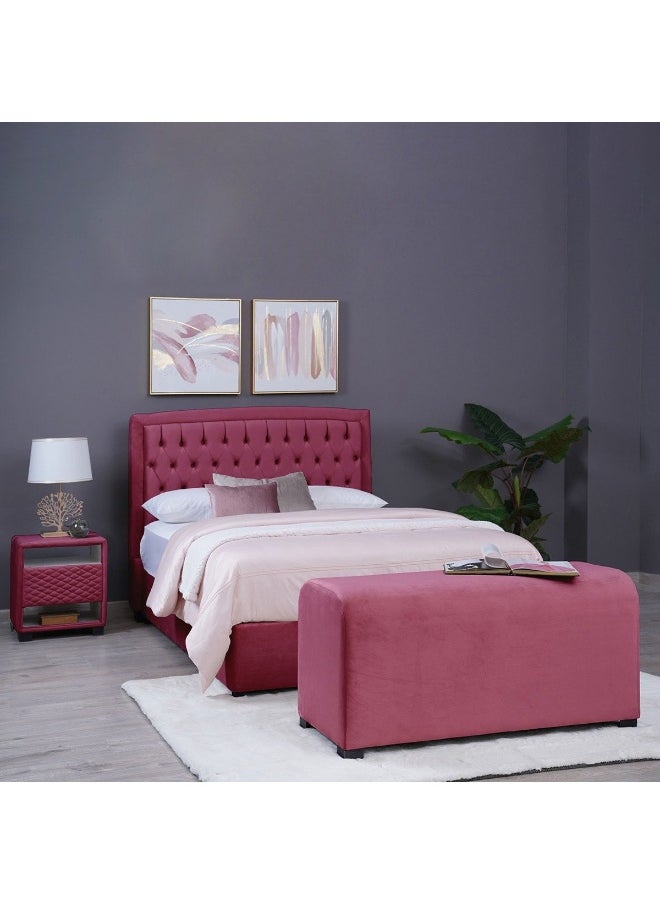 Pan Home Emirates Alpha Bench-Velvet~Pink  - Image 1