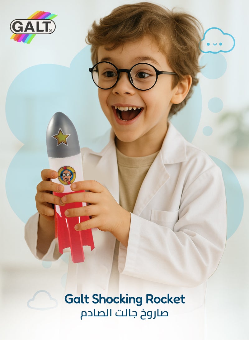 Galt Toys Water-Fuelled Rocket Science Kit | STEM Educational Toy for Kids 6+ | Defy Gravity & Discover Rocket Facts | Includes Rocket, Nose Cone, Fins, Valve & Stickers | 6.5x14x21.5 CM  - Image 2