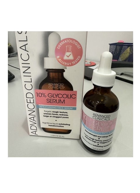 10% Glycolic SERUM Retexturizing face  serum 52ML