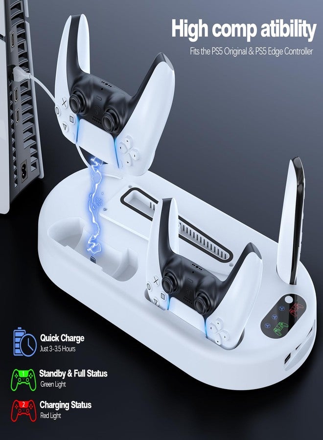 AMZDM Cooling Stand for PS5 Slim Horizontal Placement Bracket Holder Compatible with PlayStation 5 - Image 4