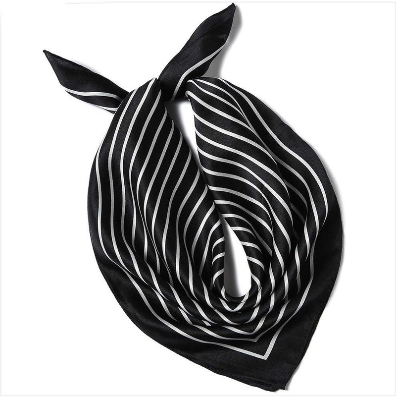 MEISEE Mulberry Silk Scarfs Women Small Square Scarf 21" x 21" Breathable Lightweight Neckerchief Headscarf - Image 2