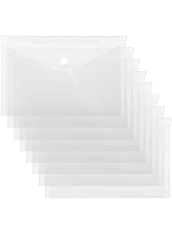 12 A5 Document File Bags With Snap Closure For Office School Home Filing - Image 1