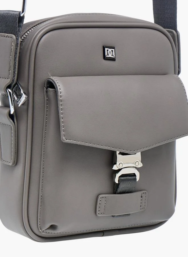 DUCHINI Solid Crossbody Bag with Adjustable Strap