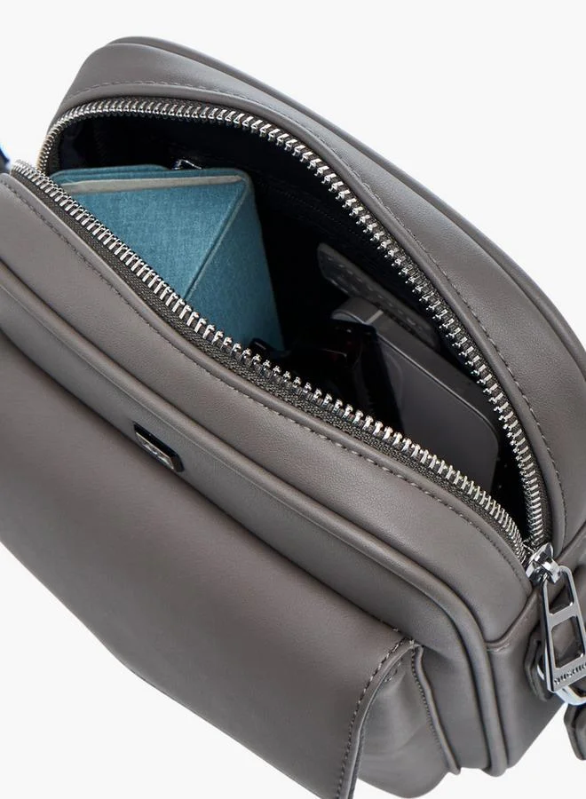 DUCHINI Solid Crossbody Bag with Adjustable Strap