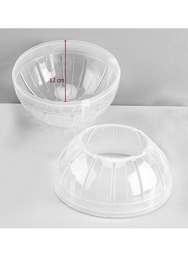 Sage Square Hamster Running Ball Wheels Toy, Cage Accessories Great for Running, Exercise, Fitness, for Hamsters, Gerbil, Rat 12cm (White) - Image 2