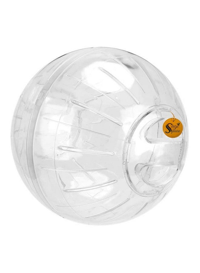 Sage Square Hamster Running Ball Wheels Toy, Cage Accessories Great for Running, Exercise, Fitness, for Hamsters, Gerbil, Rat 12cm (White) - Image 3