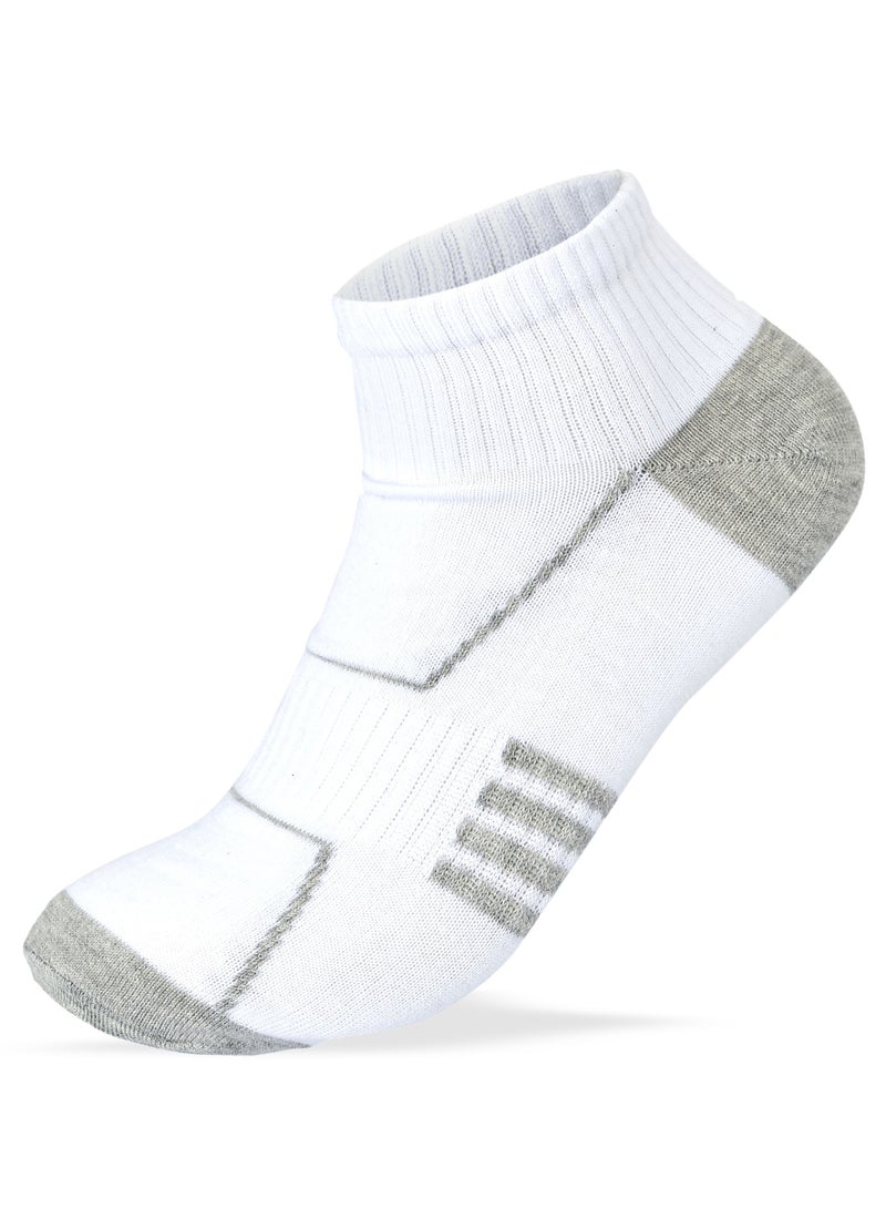 SAM SOCKS Men Set Of 3 Cotton Lycra L-Shape Socks Black-White-Grey 41-46 EU - Image 2