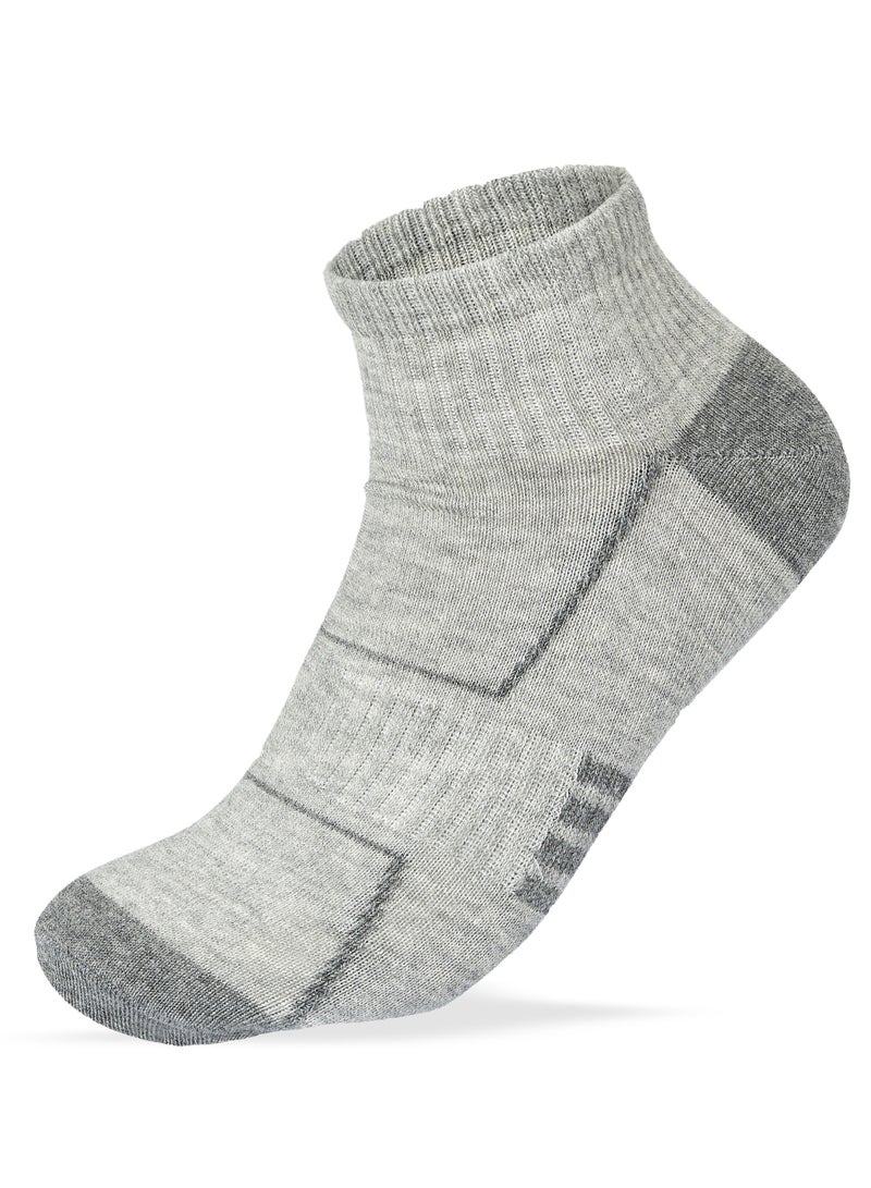 SAM SOCKS Men Set Of 3 Cotton Lycra L-Shape Socks Black-White-Grey 41-46 EU - Image 3