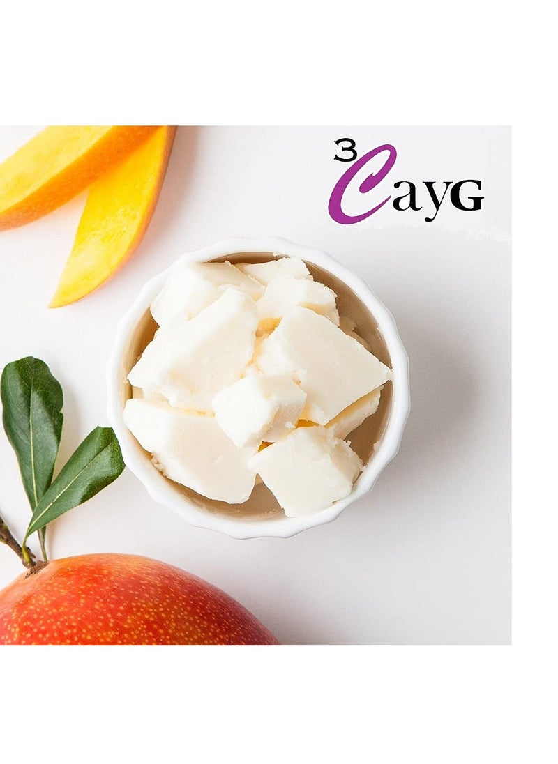 3CayG - 3CayG Mango Butter All Natural 1LB Body Butter Lotion- Great for Soap Making-Naturally Refined - Image 1