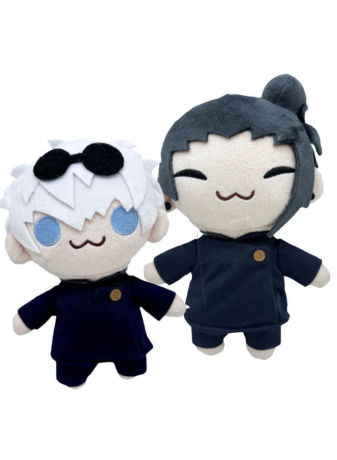دمية Satoru Gojo Plush | دمية محشوة لحيوان جاك | دمية ناعمة ومفرشة لشخصيات JJK | وسادة محشوة للعناق بتصميم مريح | زينة منزلية واقعية | هدية عيد ميلاد للكبار والأطفال، للأولاد والبنات. - Image 1