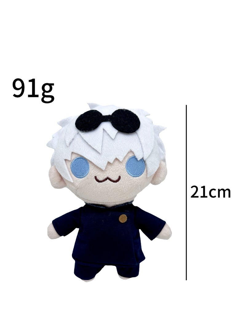 دمية Satoru Gojo Plush | دمية محشوة لحيوان جاك | دمية ناعمة ومفرشة لشخصيات JJK | وسادة محشوة للعناق بتصميم مريح | زينة منزلية واقعية | هدية عيد ميلاد للكبار والأطفال، للأولاد والبنات. - Image 3
