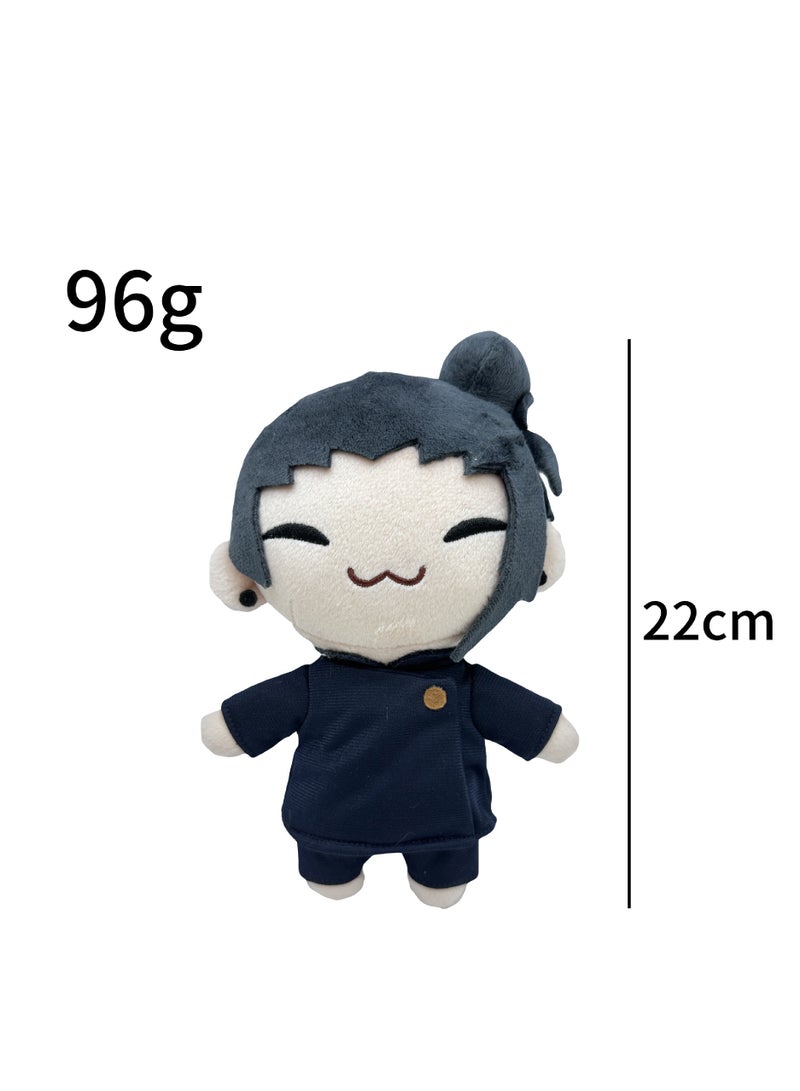 دمية Satoru Gojo Plush | دمية محشوة لحيوان جاك | دمية ناعمة ومفرشة لشخصيات JJK | وسادة محشوة للعناق بتصميم مريح | زينة منزلية واقعية | هدية عيد ميلاد للكبار والأطفال، للأولاد والبنات. - Image 4