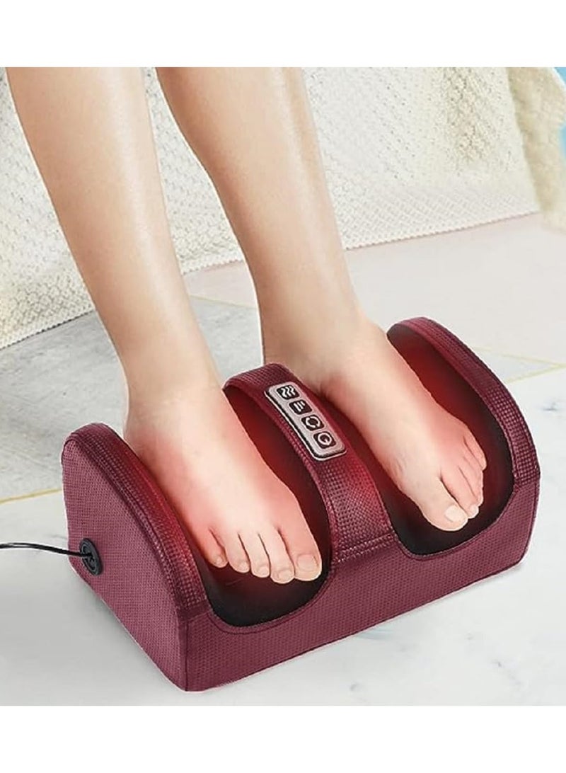 كيمايا جهاز تدليك كهربائي للقدمين والساقين مزود بخاصية التسخين - تدليك عميق للأنسجة بأسطوانة تدليك للاسترخاء وتخفيف العضلات وتحسين الدورة الدموية | هدية سبا للقدمين للأم والأب والأصدقاء - Image 1