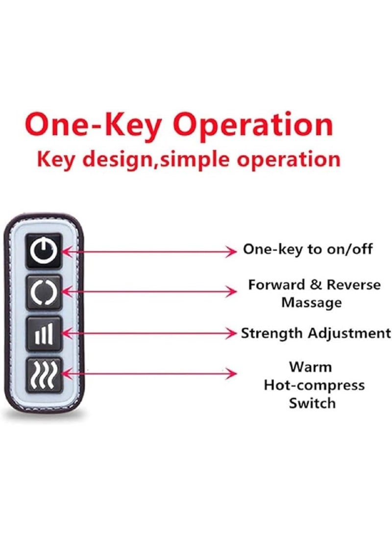 كيمايا جهاز تدليك كهربائي للقدمين والساقين مزود بخاصية التسخين - تدليك عميق للأنسجة بأسطوانة تدليك للاسترخاء وتخفيف العضلات وتحسين الدورة الدموية | هدية سبا للقدمين للأم والأب والأصدقاء - Image 4